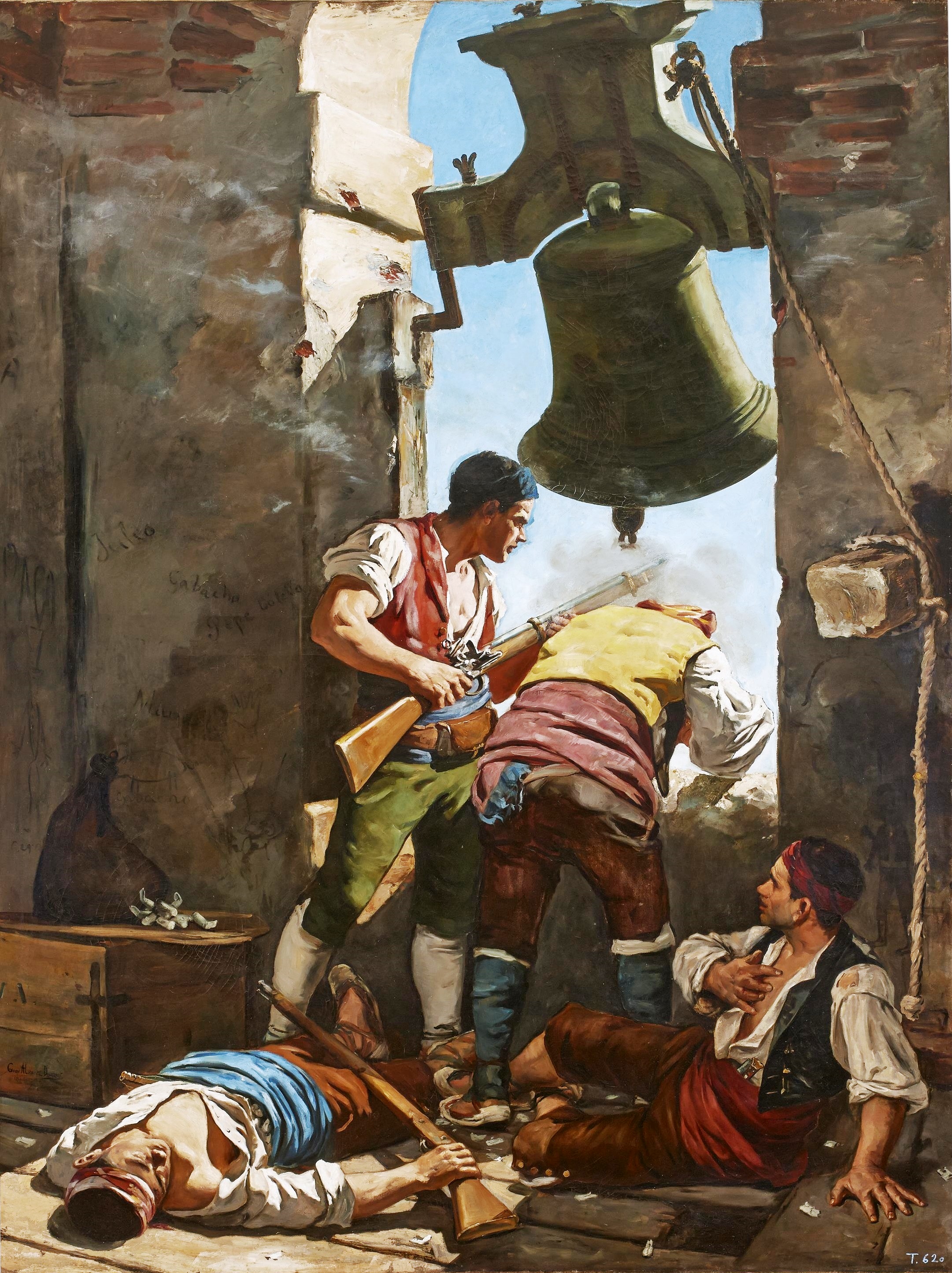 A scene of defiance